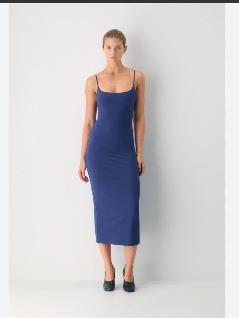 Blue Fitted DRESS - Picture 2 of 9